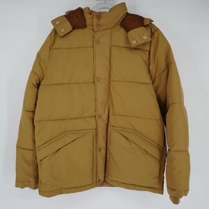 Old Navy Hooded Puffer Jacket Coldcontrol Max Water Resistant Fabric Windproof M